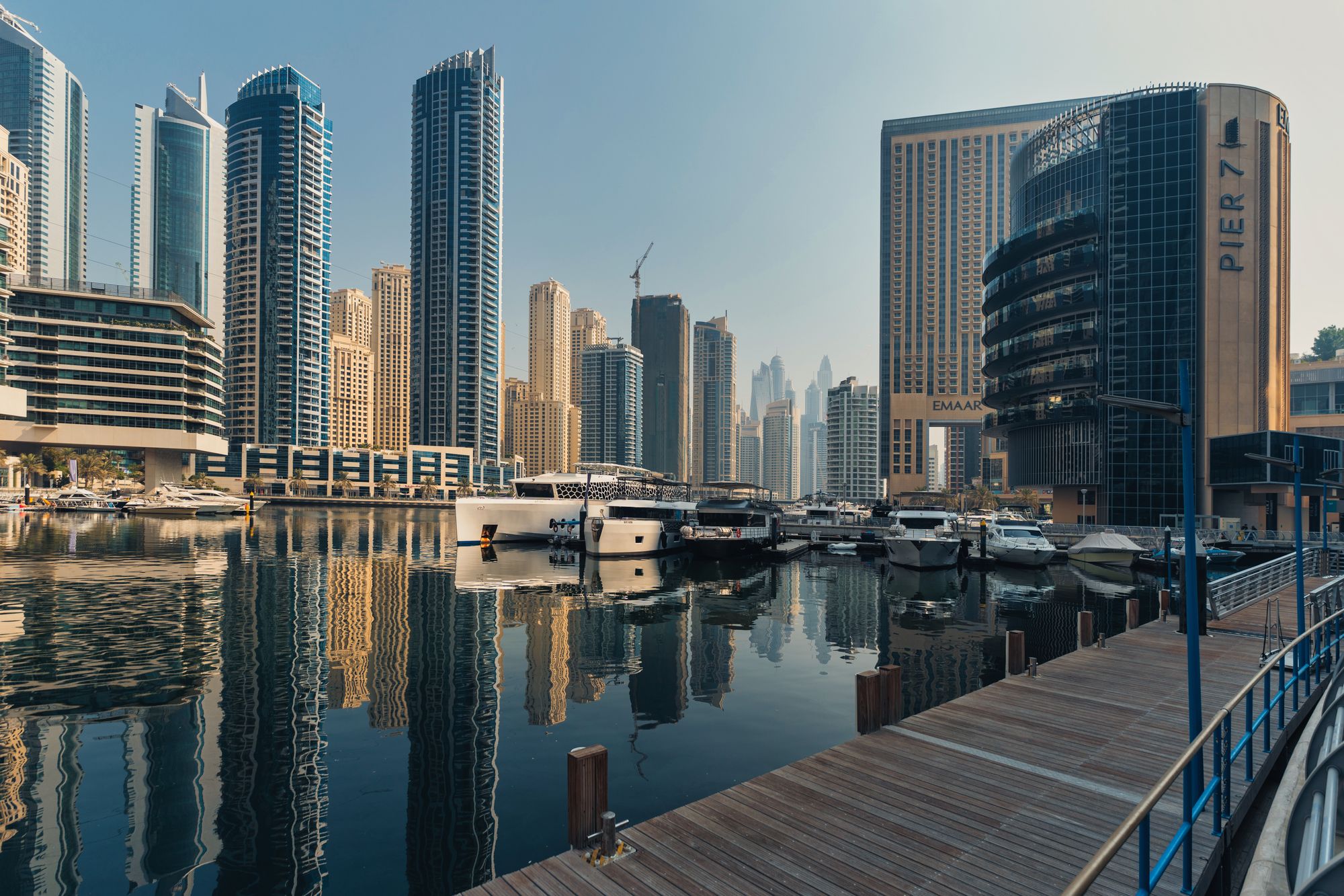 UAE skyline at dusk